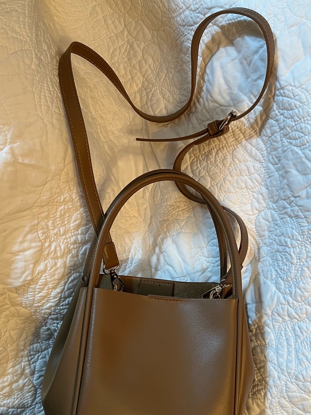 Women’s Leather Crossbody - Minimalist Everyday Bag. Anthropologie brand